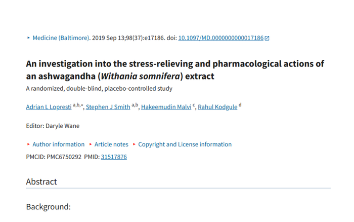 The title of a scientific paper titled 