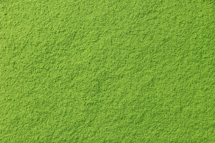 Close-up of fine and smooth matcha powder.