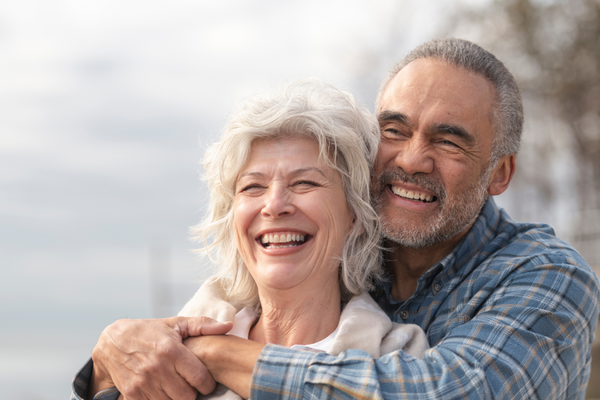 Senior couple happy.