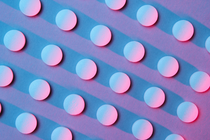 Futuristic image of lithium tablets.