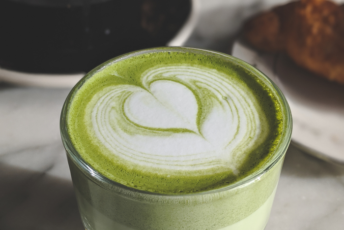 A cup of matcha.