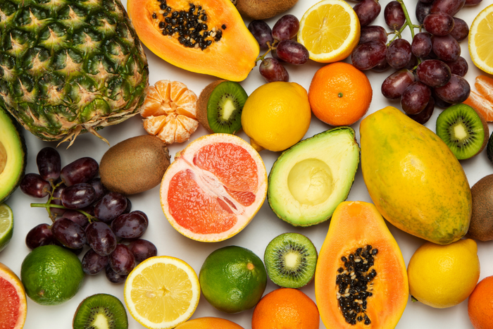 Fresh tropical fruits from Costa Rica.