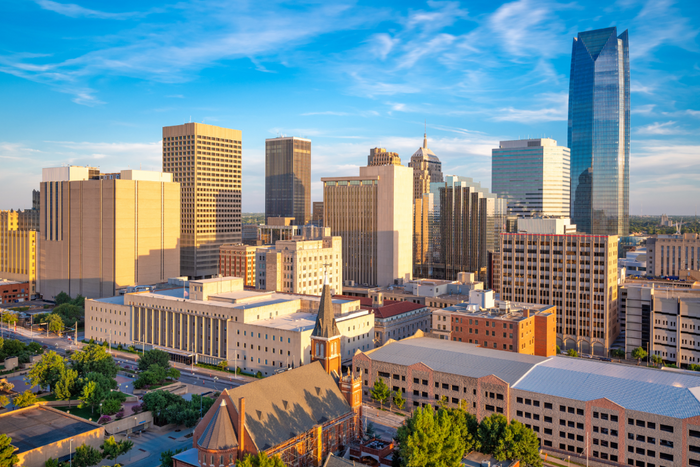 Scenic view of Oklahoma City.