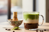 Matcha green tea latte.